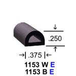 Rubber D Section 1153