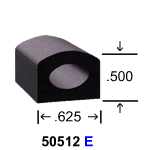 Rubber D Section 50512