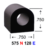 Rubber D Section 575