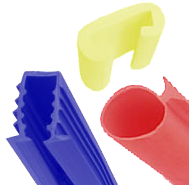 Vinyl extrusion parts in a variety of colors