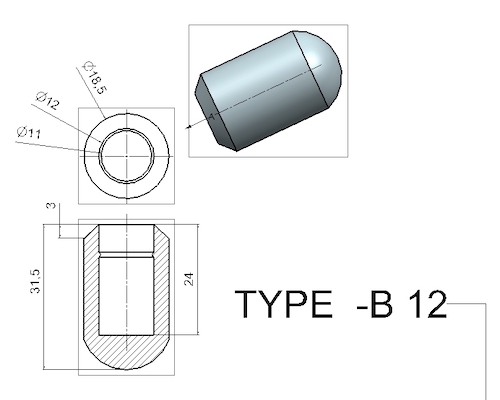 B12 Crutch Tips