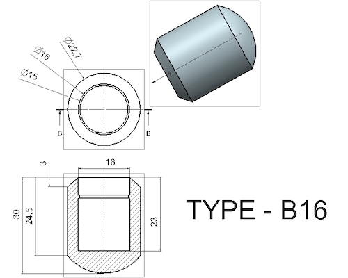 B16 Crutch Tips