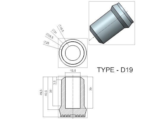 D19 Crutch Tips