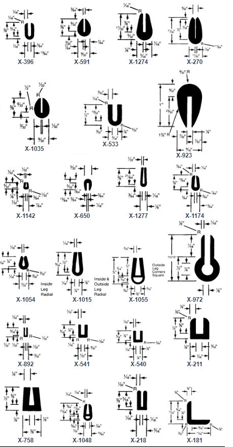 Plastic extrusion part diagram